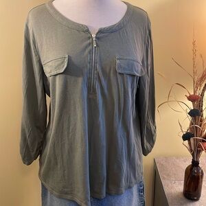 Chico’s 1/4 Zip Henley